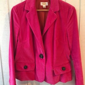 Talbots Hot Pink Corduroy Jacket